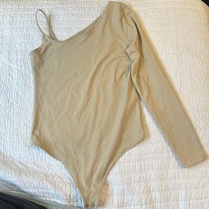 Abercrombie & Fitch bodysuit, beige, size medium. Soft collection